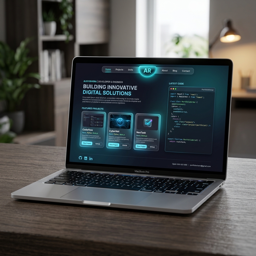 Personal Portfolio Website mockup